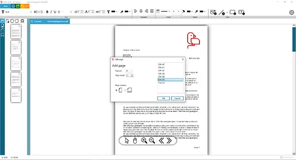 Screenshot  der Zusammenführung von PDFS im PDFTool